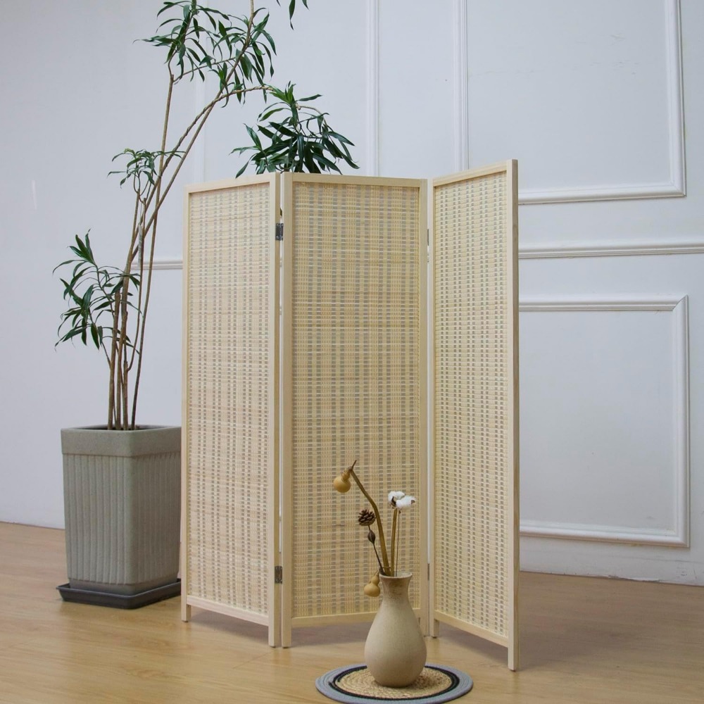 Partition Screen Divider - 3-panelowy krótki parawan do dzielenia pomieszczeń,