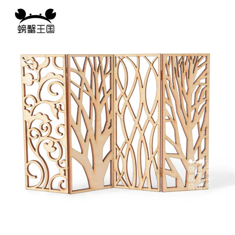 4 szt. Drewniane Miniaturowe P – Partition Screen Divider recenzja i cena