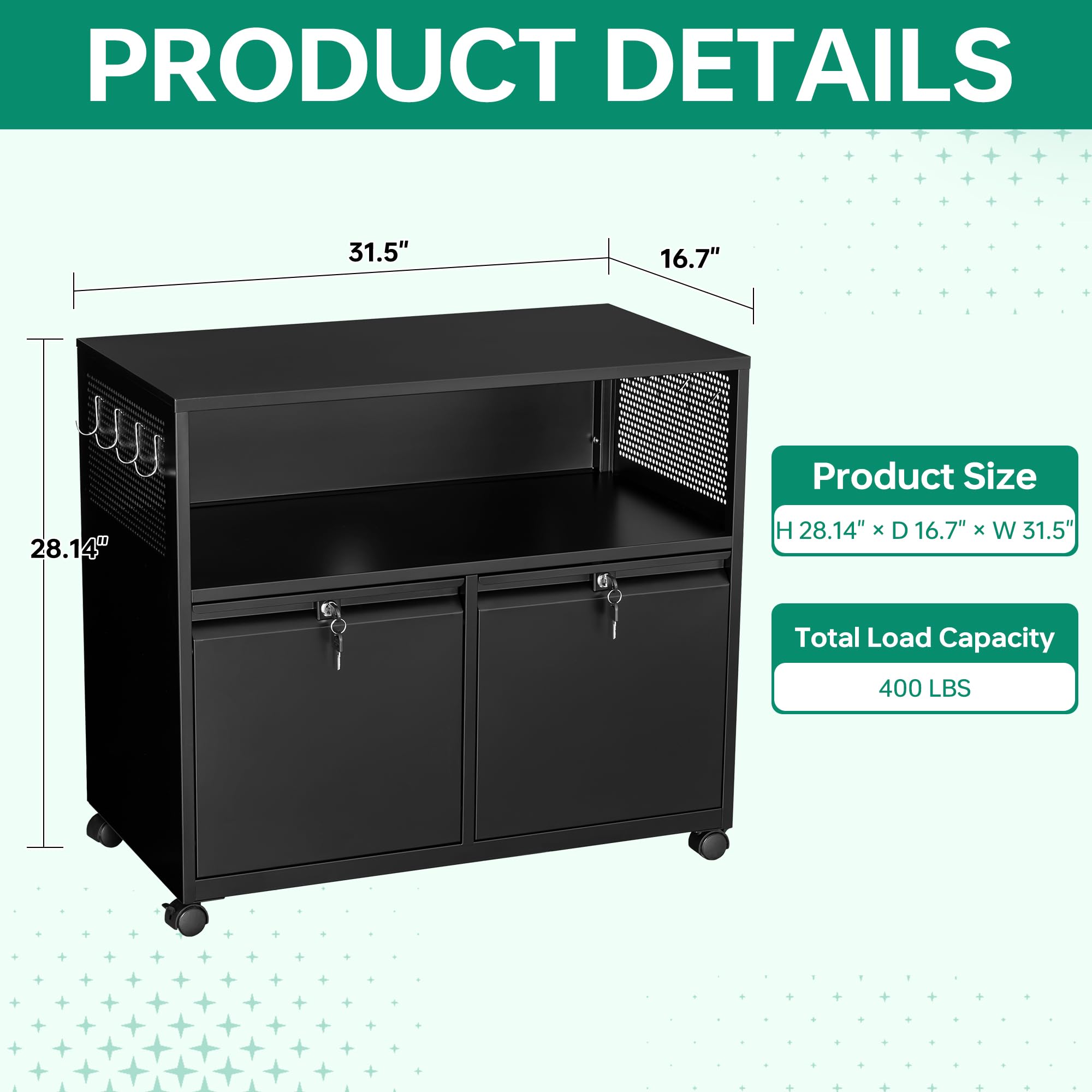 Mobilna szafka na dokumenty z  – Printer Stand recenzja i cena