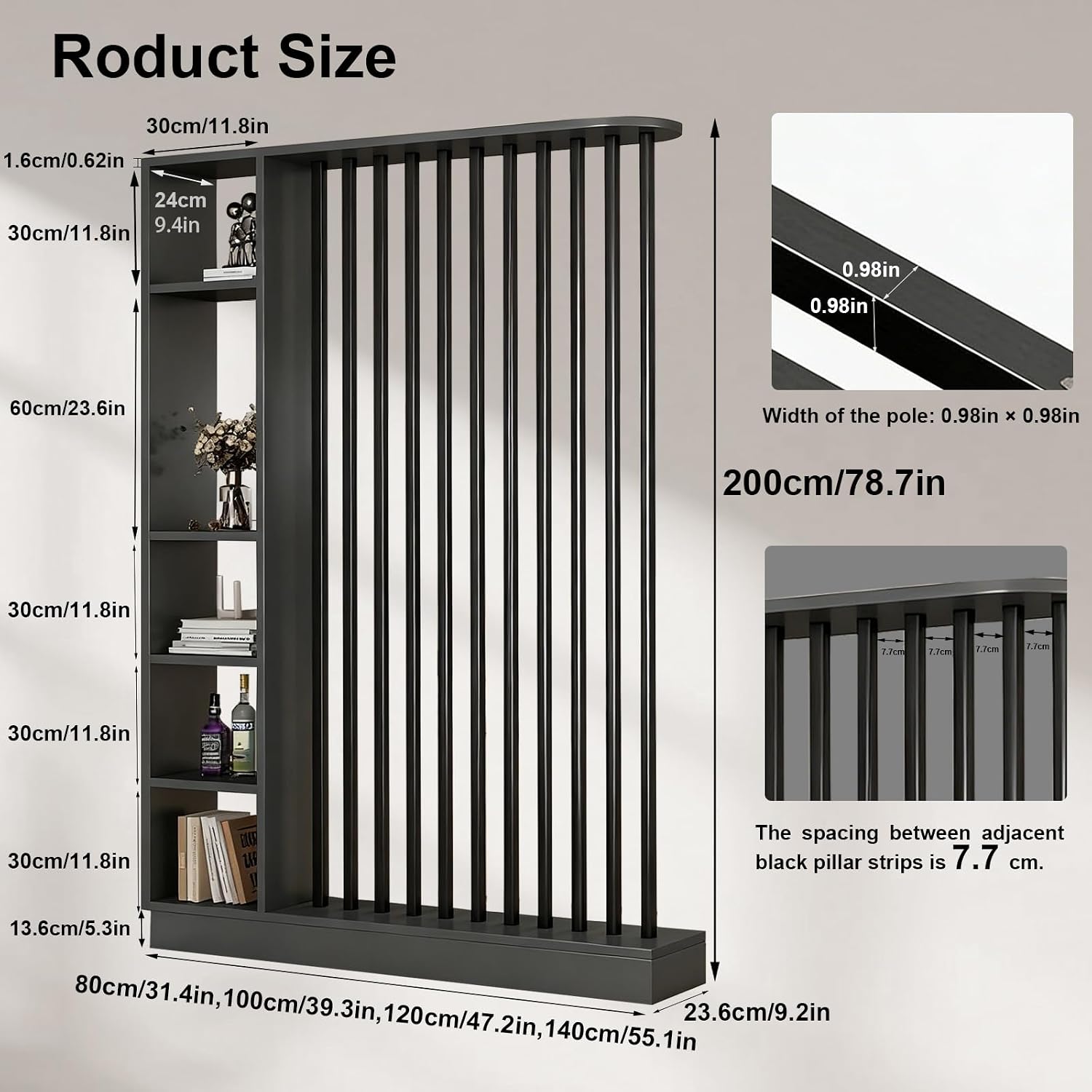 Przegroda pokojowa od podłogi  – Partition Screen Divider recenzja i cena